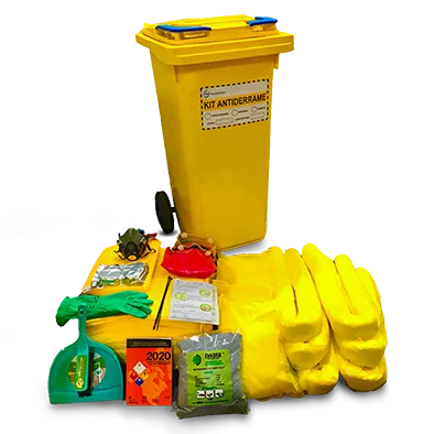 Kit antiderrame químico contenedor 120L - AQ120L